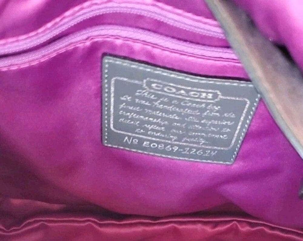 Coach Legacy Pieced Leather Flap Hobo Bag Limited Edition E0869-12614, Medium - Picture 8 of 9